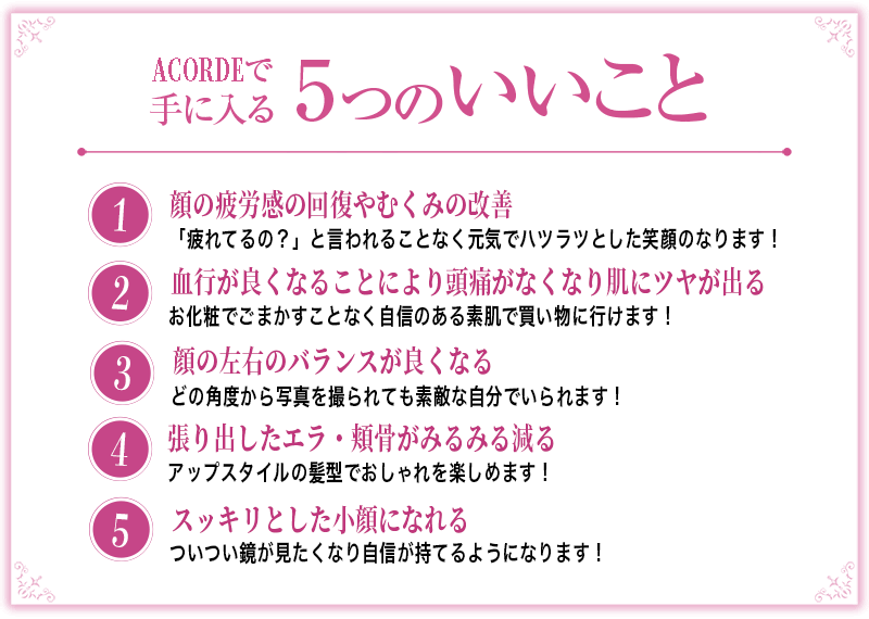 ACORDEで手に入る5つのいいこと